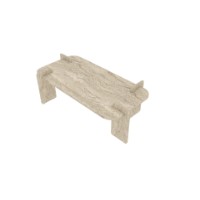 Журнальный столик Hanah Home Lovge Travertine фото №6 — интернет-магазин Desire.md