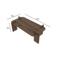 Журнальный столик Hanah Home Lovge Walnut фото №7 — интернет-магазин Desire.md