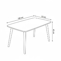 Журнальный столик Hanah Home Luci Walnut фото №5 — интернет-магазин Desire.md