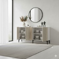 Dulăpior Hanah Home Corsa 150 White Travertine imaginea #2 — magazin online Desire.md