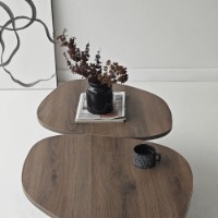 Журнальный столик Hanah Home Stones Walnut фото №10 — интернет-магазин Desire.md