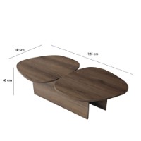Журнальный столик Hanah Home Stones Walnut фото №13 — интернет-магазин Desire.md