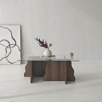 Măsuţă cafea Hanah Home Canyon Walnut Transparent imaginea #1 — magazin online Desire.md