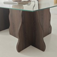 Măsuţă cafea Hanah Home Canyon Walnut Transparent imaginea #8 — magazin online Desire.md