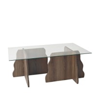 Măsuţă cafea Hanah Home Canyon Walnut Transparent imaginea #9 — magazin online Desire.md