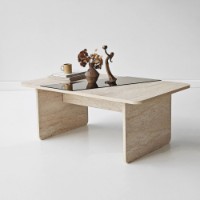 Măsuţă cafea Hanah Home Favorite Bronze Travertine