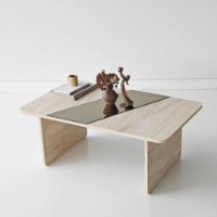 Măsuţă cafea Hanah Home Favorite Bronze Travertine imaginea #2 — magazin online Desire.md