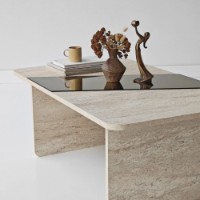 Măsuţă cafea Hanah Home Favorite Bronze Travertine imaginea #4 — magazin online Desire.md