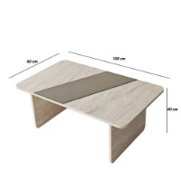 Măsuţă cafea Hanah Home Favorite Bronze Travertine imaginea #10 — magazin online Desire.md