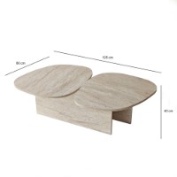 Журнальный столик Hanah Home Stones Travertine фото №11 — интернет-магазин Desire.md