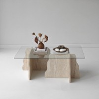 Măsuţă cafea Hanah Home Canyon Travertine Transparent imaginea #3 — magazin online Desire.md