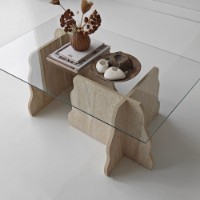 Măsuţă cafea Hanah Home Canyon Travertine Transparent imaginea #7 — magazin online Desire.md