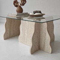 Măsuţă cafea Hanah Home Canyon Travertine Transparent imaginea #8 — magazin online Desire.md