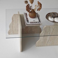 Măsuţă cafea Hanah Home Canyon Travertine Transparent imaginea #10 — magazin online Desire.md