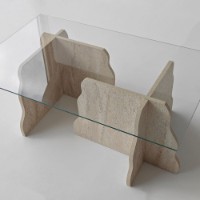 Măsuţă cafea Hanah Home Canyon Travertine Transparent imaginea #15 — magazin online Desire.md