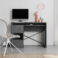 Masa de birou Hanah Home Badau Retro Grey imaginea #2 — magazin online Desire.md