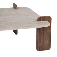 Журнальный столик Hanah Home Marais Travertine Venezia Walnut фото №7 — интернет-магазин Desire.md