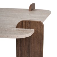 Журнальный столик Hanah Home Marais Travertine Venezia Walnut фото №8 — интернет-магазин Desire.md