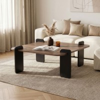Журнальный столик Hanah Home Marais Venezia Walnut Wood Black