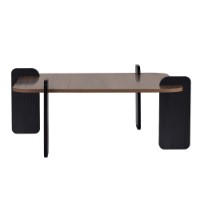 Журнальный столик Hanah Home Marais Venezia Walnut Wood Black фото №5 — интернет-магазин Desire.md