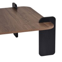 Журнальный столик Hanah Home Marais Venezia Walnut Wood Black фото №7 — интернет-магазин Desire.md