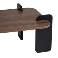 Журнальный столик Hanah Home Renard Venezia Walnut Wood Black фото №7 — интернет-магазин Desire.md