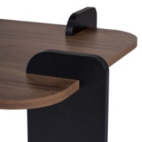 Журнальный столик Hanah Home Renard Venezia Walnut Wood Black фото №8 — интернет-магазин Desire.md