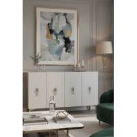 Dulăpior Hanah Home Salkim 120 White Gold imaginea #2 — magazin online Desire.md