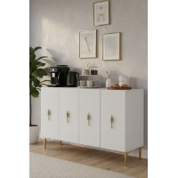 Dulăpior Hanah Home Salkim 120 White Gold imaginea #3 — magazin online Desire.md