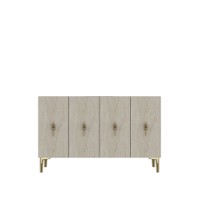 Dulăpior Hanah Home Salkim 120 White Travertine Gold imaginea #5 — magazin online Desire.md