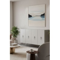 Dulăpior Hanah Home Salkim 120 White Silver imaginea #3 — magazin online Desire.md