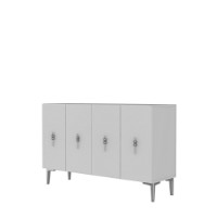 Dulăpior Hanah Home Salkim 120 White Silver imaginea #4 — magazin online Desire.md