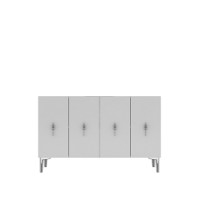 Dulăpior Hanah Home Salkim 120 White Silver imaginea #5 — magazin online Desire.md