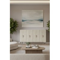 Dulăpior Hanah Home Salkim 120 White Travertine Silver imaginea #2 — magazin online Desire.md