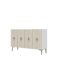 Dulăpior Hanah Home Salkim 120 White Travertine Silver imaginea #4 — magazin online Desire.md