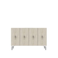Dulăpior Hanah Home Salkim 120 White Travertine Silver imaginea #5 — magazin online Desire.md