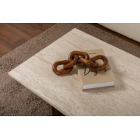 Măsuţă cafea Hanah Home Sabin Travertine Venezia Walnut imaginea #5 — magazin online Desire.md