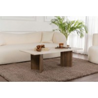 Măsuţă cafea Hanah Home Sabin Travertine Venezia Walnut imaginea #6 — magazin online Desire.md