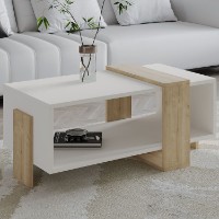 Журнальный столик Hanah Home Meleni White Sapphire Oak