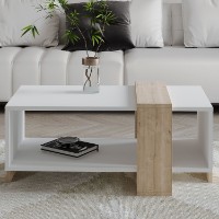 Журнальный столик Hanah Home Meleni White Sapphire Oak фото №2 — интернет-магазин Desire.md