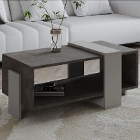 Журнальный столик Hanah Home Meleni Gordion Marble Grey