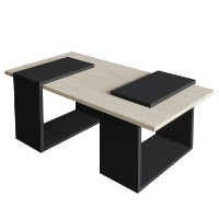 Журнальный столик Hanah Home Matris Travertine Anthracite фото №4 — интернет-магазин Desire.md