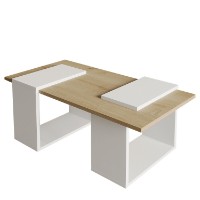 Журнальный столик Hanah Home Matris White Sapphire Oak фото №4 — интернет-магазин Desire.md