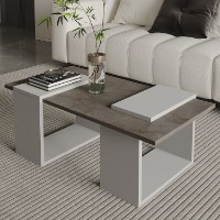 Журнальный столик Hanah Home Matris Gordion Marble Grey