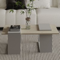 Журнальный столик Hanah Home Matris Grey Travertine фото №2 — интернет-магазин Desire.md