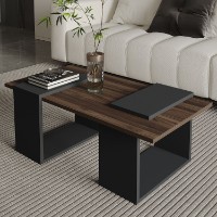 Журнальный столик Hanah Home Matris Walnut Anthracite