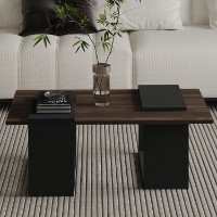 Журнальный столик Hanah Home Matris Walnut Anthracite фото №2 — интернет-магазин Desire.md