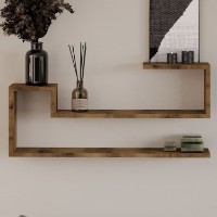 Настенная полка Hanah Home Ravi Antique Walnut фото №2 — интернет-магазин Desire.md