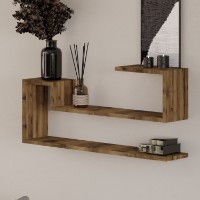 Настенная полка Hanah Home Ravi Antique Walnut фото №3 — интернет-магазин Desire.md