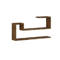 Настенная полка Hanah Home Ravi Antique Walnut фото №4 — интернет-магазин Desire.md